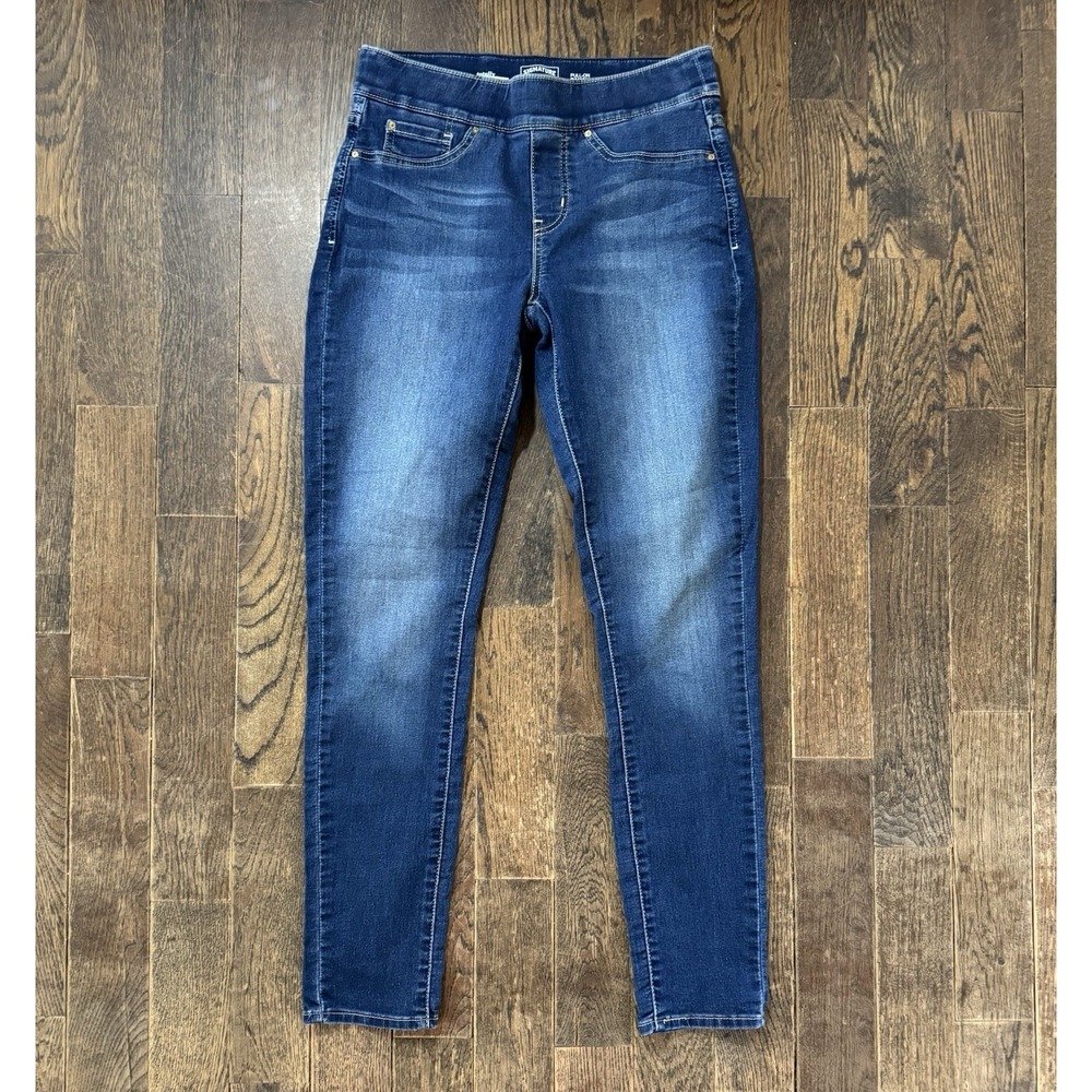 Levi Strauss Signature Gold Pull-On Skinny Jeans‎ Womens 8L Blue Shaping Denim